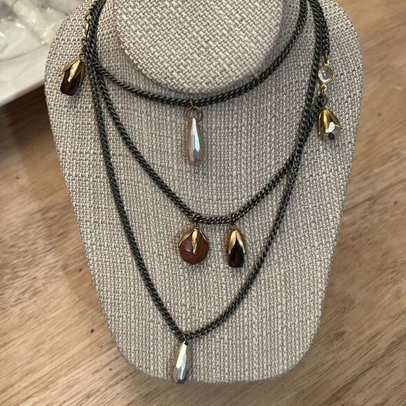 Subversive for target multi tear pendant rustic necklace - Picture 1 of 6